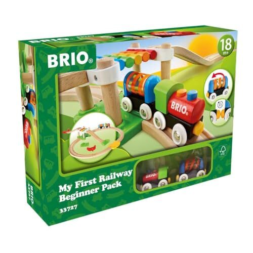 BRIO (ブリオ) レールウェイ マイファースト ビギナーセット [全18ピース] 対象年齢 1歳半~ (電車 おもちゃ 木製 レール) 3372_画像1