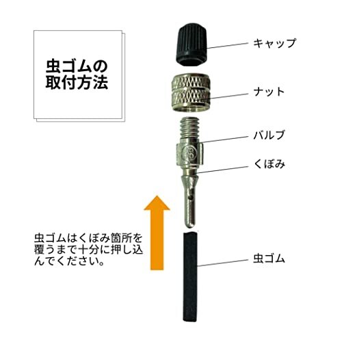 sagisaka(SAGISAKA) bicycle valve(bulb) set 33002