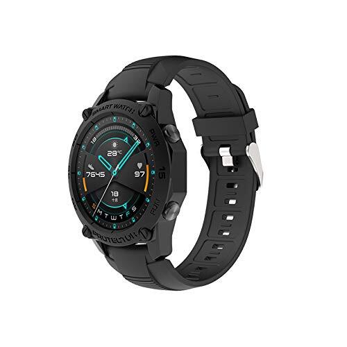 SIKAI 保護ケース【2枚】For HUAWEI WATCH GT2 46mm ケース 透明 カバー 超軽量 TPU素材 超薄型 脱着簡単 全面保_画像2