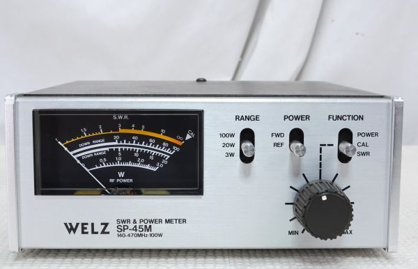 WELZ SP-45M 140～470MHz SWR＆パワー計 144/430 デジタル簡易無線対応の画像1