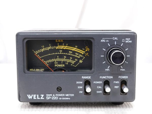 WELZ SP-220 1.8～200MHz SWR＆パワー計 HF／50／144MHzの画像1
