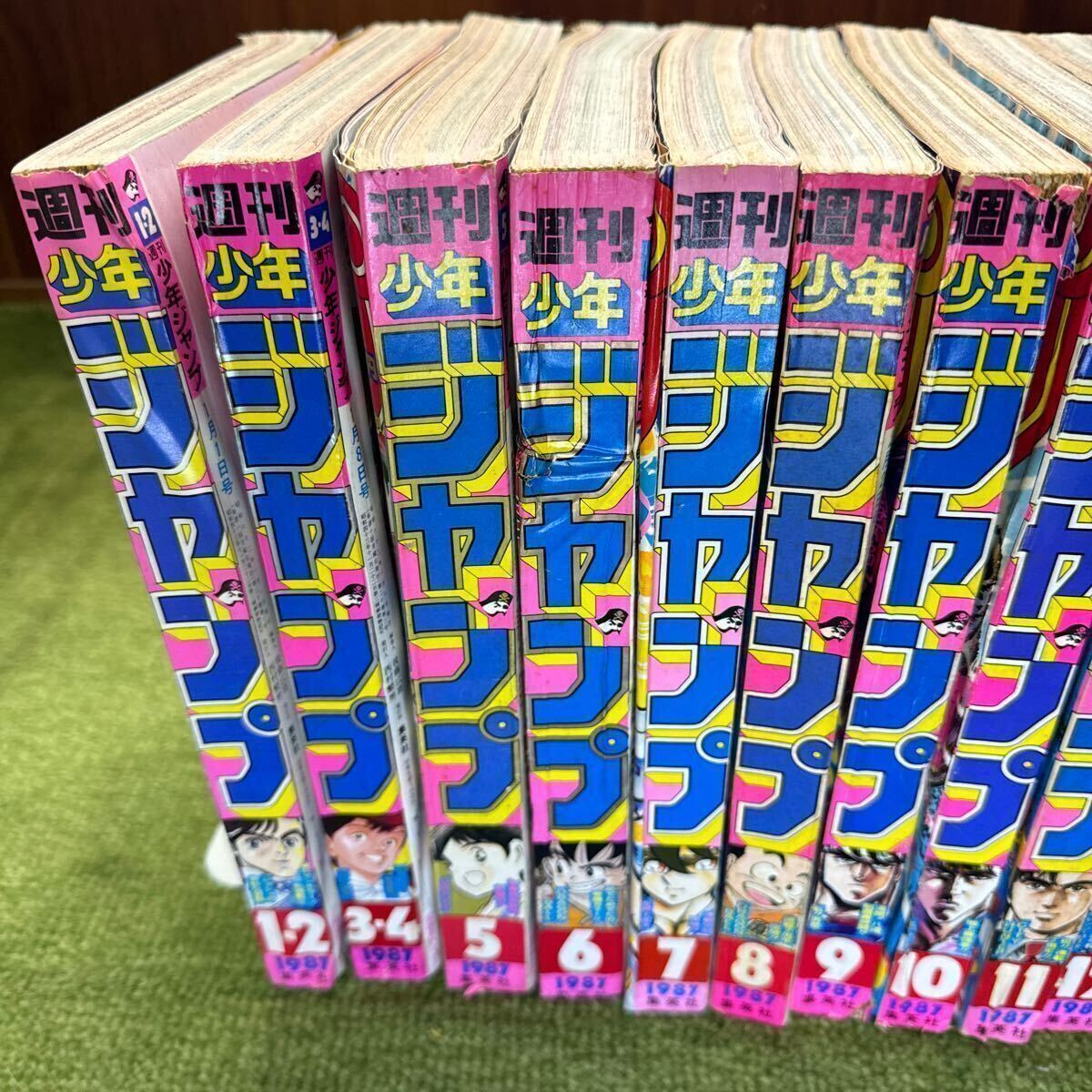 週間少年ジャンプ①昭和62年 1987年1〜18号 計16冊 ドラゴンボール表紙号.ジョジョ新連載.聖闘士星矢.北斗の拳.キャプテン翼.CITY HUNTERの画像2