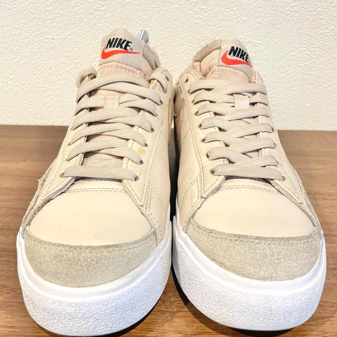 NIKE BLAZER LOW PLATFORM ナイキ ブレーザー ロー プラットフォーム ベージュ DJ0292-106 レディース ローカットスニーカー 23.5cm_画像2