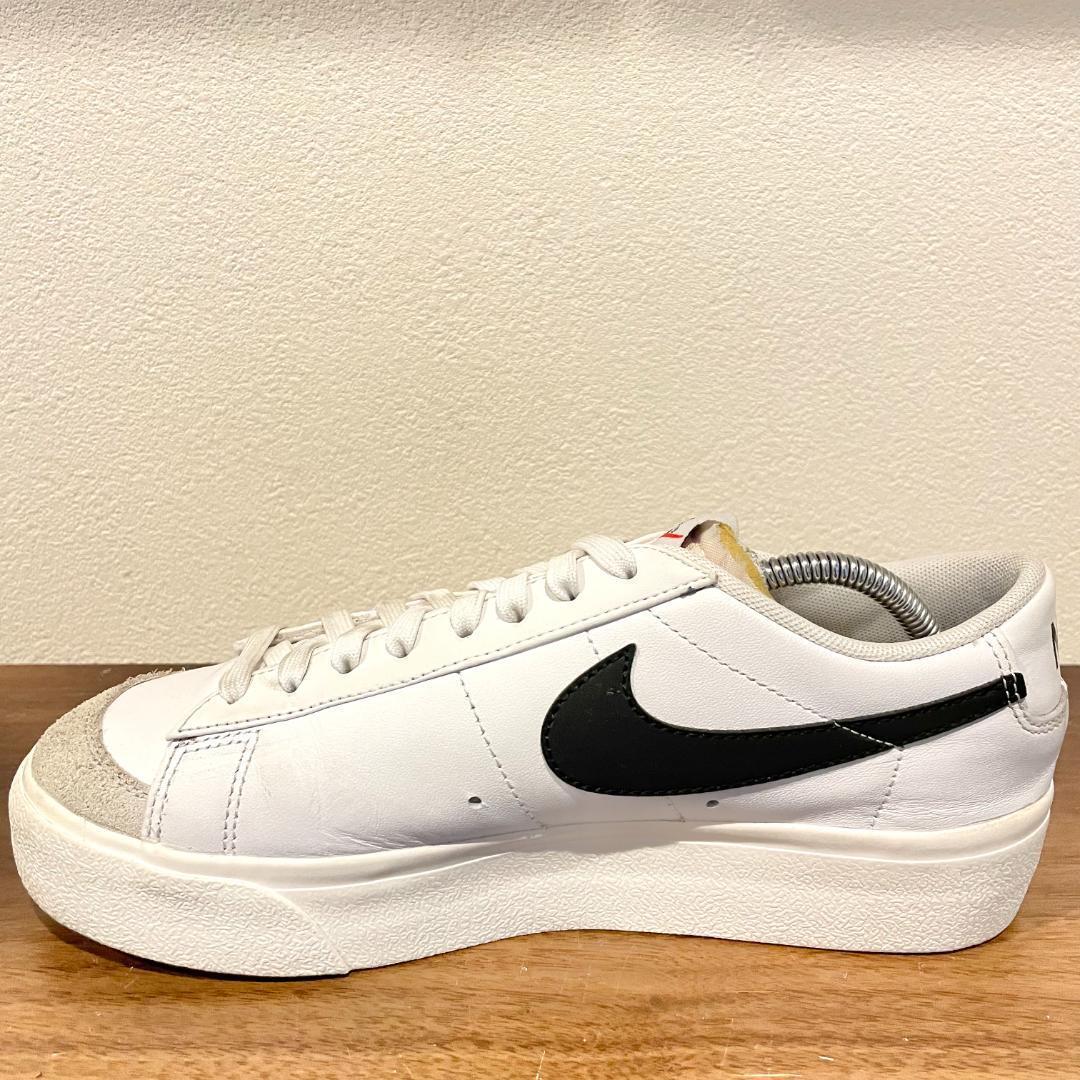 NIKE W BLAZER LOW PLATFORM ナイキ ブレーザー ロー プラットフォーム DJ0292-101 ホワイト レディース ローカットスニーカー 25cmの画像6