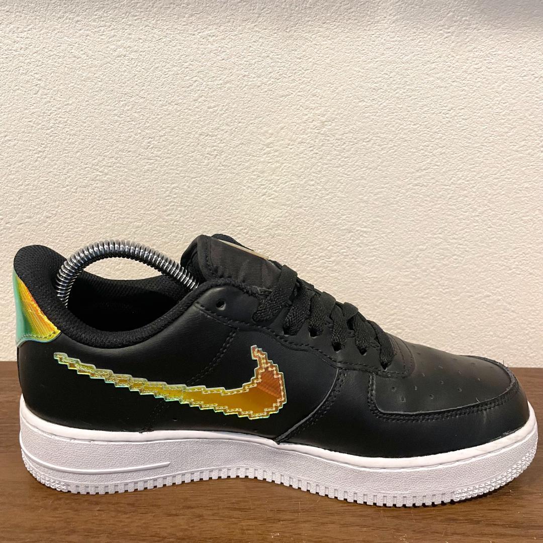 NIKE AIR FORCE 1 07 LV8 ナイキ エア フォース ワン ブラック CV1699-002 メンズ ローカットスニーカー 25cm 美品の画像5