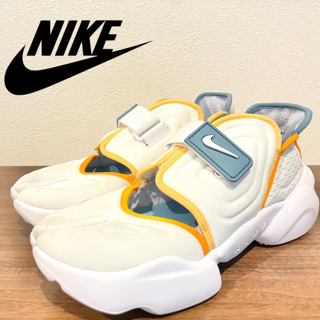 NIKE W AQUA RIFT WHITE ナイキ アクア リフト ホワイト マルチカラー レディース DJ4669-100 サンダル 24cm 美品