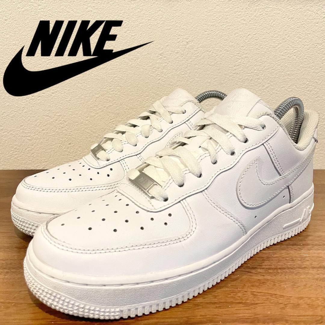 NIKE WMNS AIR FORCE 1 07 ナイキ エア フォース ワン ホワイト レディース 315115-112 ローカットスニーカー 24.5cm の画像1