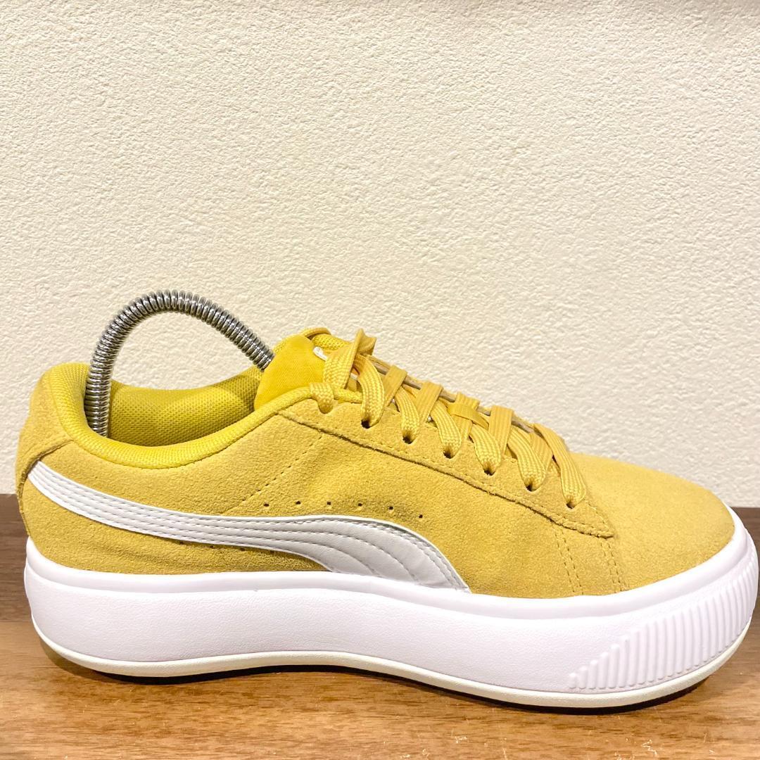 PUMA SUEDE MAYU プーマ スエード マユ イエロー レディース 380686-11 ローカットスニーカー カジュアル 22.5cm の画像5