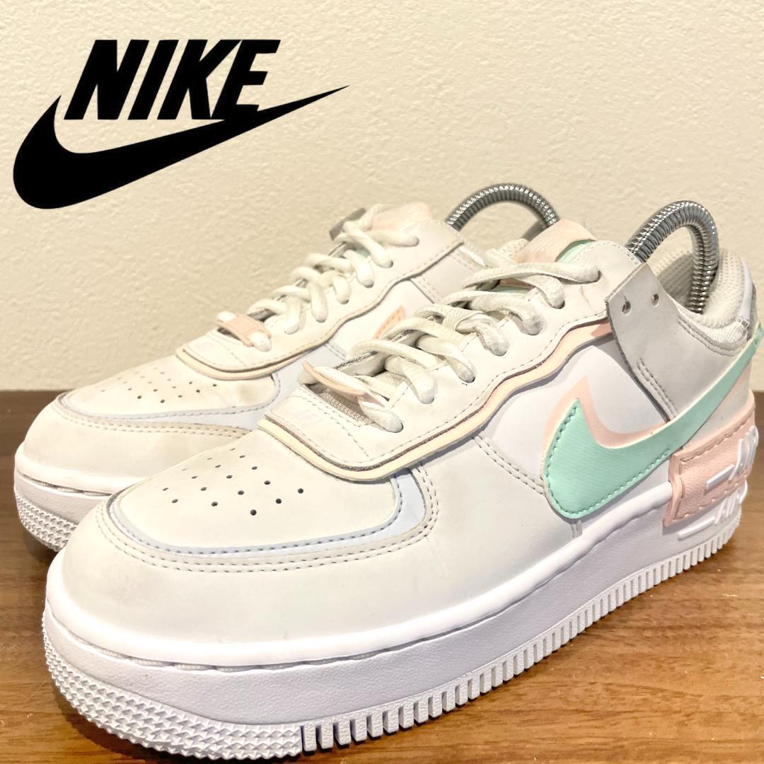 NIKE WMNS AIR FORCE 1 SHADOW ナイキ エア フォース ワン シャドウ マルチカラー CI0919-117 レディース ローカットスニーカー 24cm の画像1