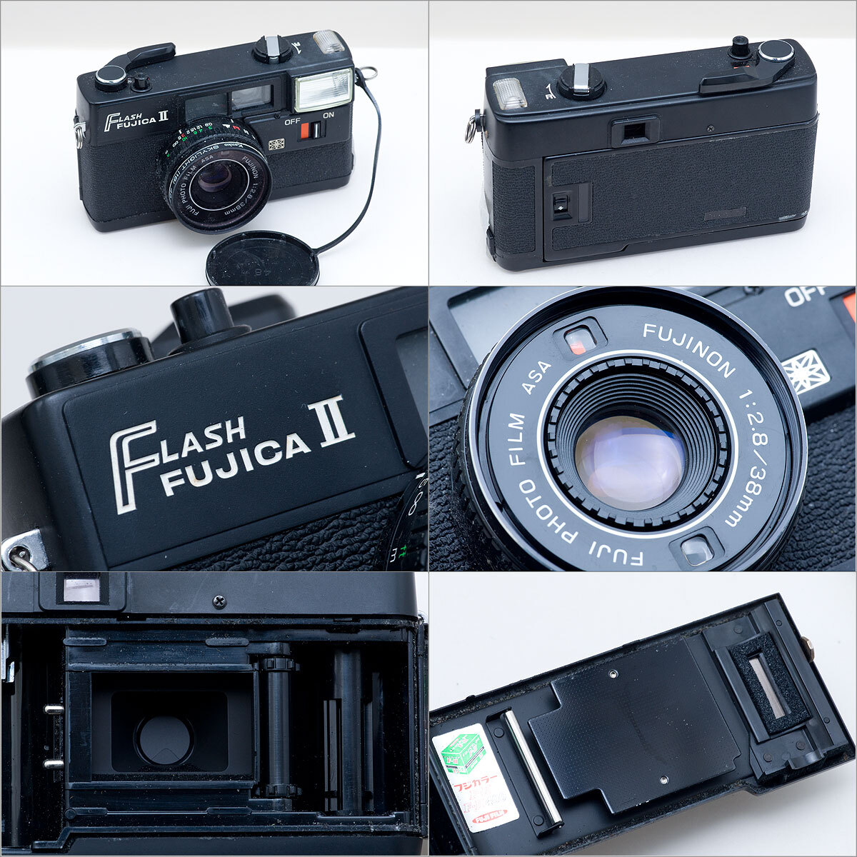 故障ジャンク 単焦点コンパクト3台 PENTAX PC35AF/Nikon AD3/FLASH FUJICA II まとめて [0407]の画像6