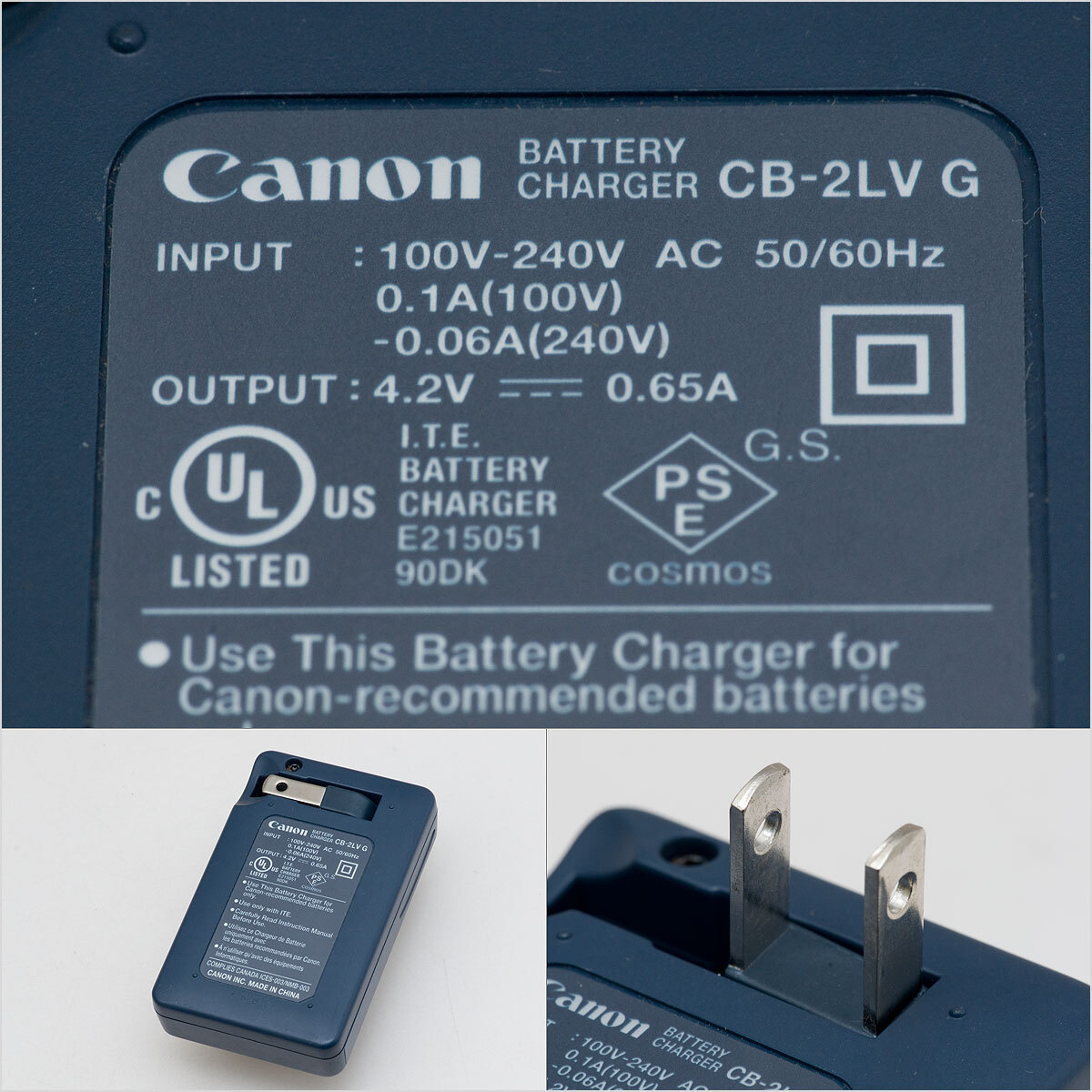 Canon 純正充電器 CB-2LV (NB-4L用) [04041]の画像2