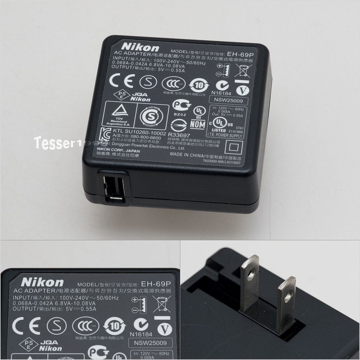 Nikon 純正 本体充電ACアダプター EH-69P 5V 0.55A [0424]_画像1