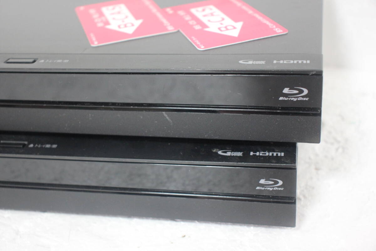 【２台まとめて】SHARP シャープ ブルーレイレコーダー BD-NS500　500GB HDDランプ点滅のみ　ジャンク現状品_画像3