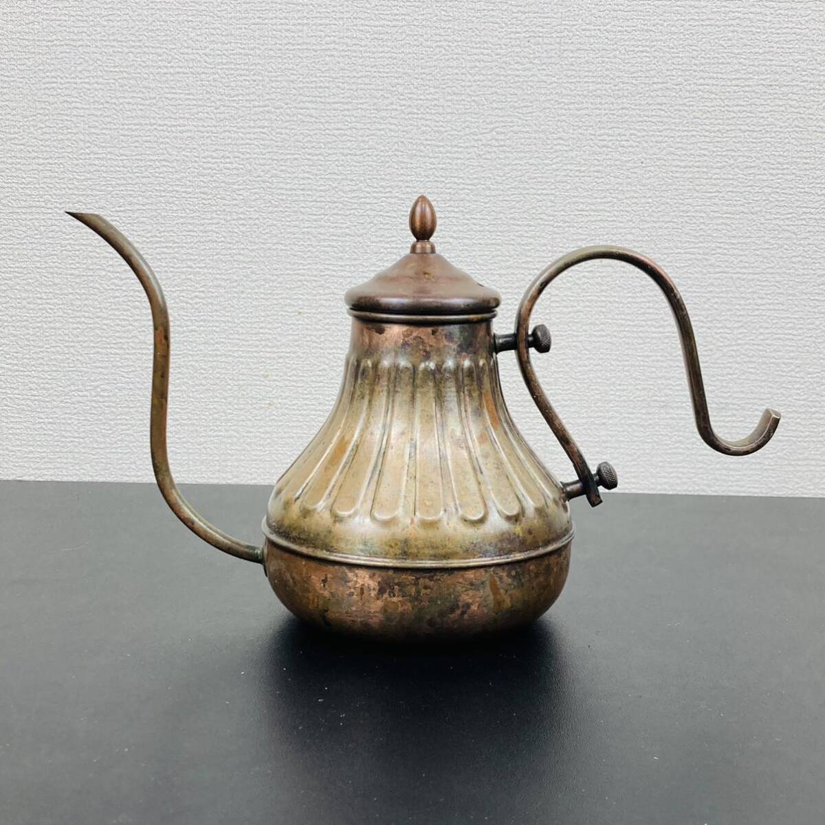 kalita カリタ 銅製 コーヒー ドリッパー ドリップ ポット 900m ヴィンテージ ケトル 水差しの画像2