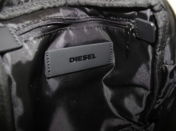 １円　新品同様　ディーゼル　DIESEL　★　斜め掛け　ショルダーバッグ　★　雨の日　ブラック　6187