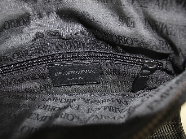 1円　美品　エンポリオアルマーニ　EMPORIO ARMANI　★　斜め掛け　ショルダーバッグ　★　ブラック　8972