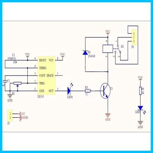 5 piece NE555 delay relay module DC 12V hour delay switch delay adjustment possibility 0~10S 0~10 second 