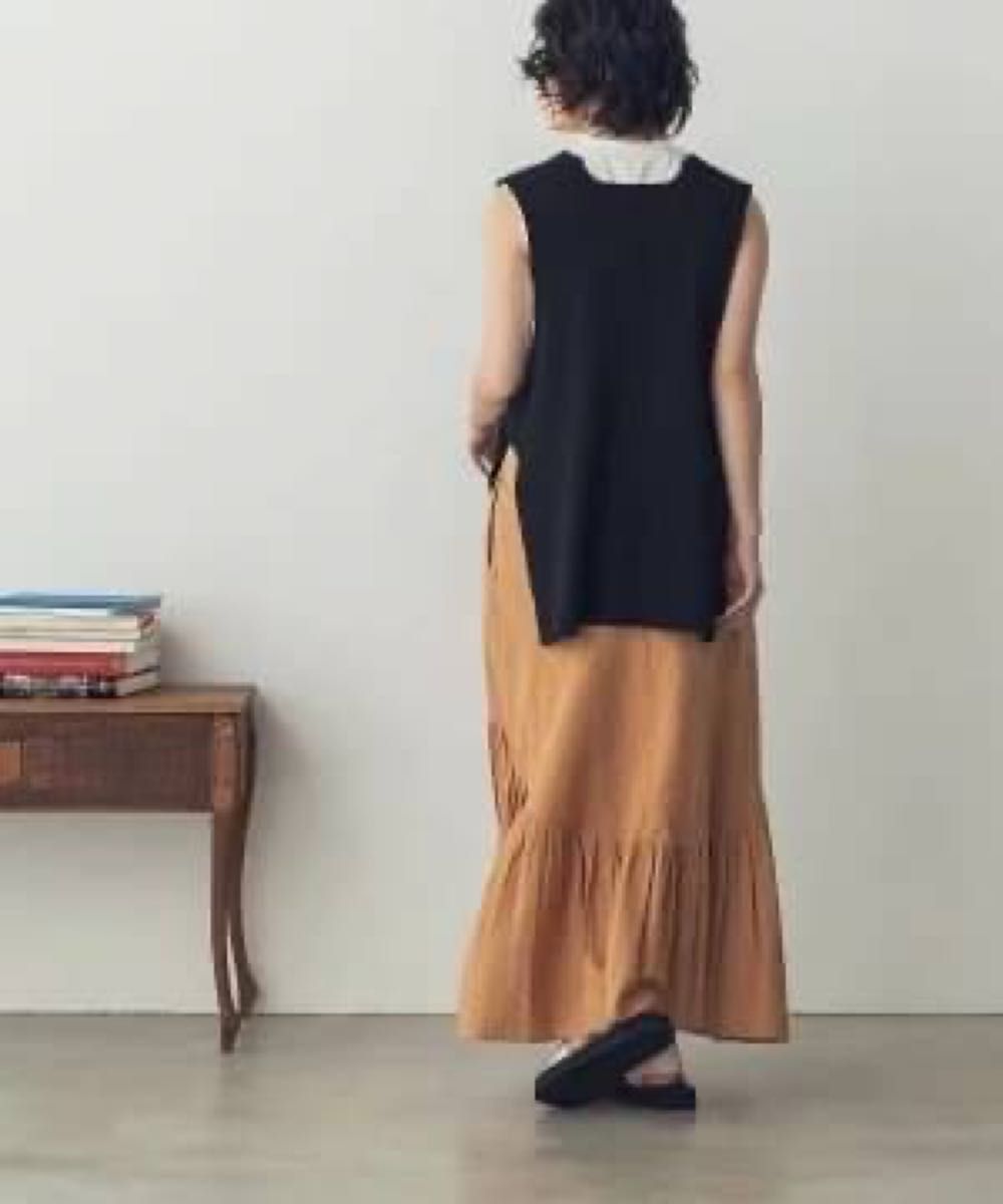 値下げ！新品（2色）【lilnina】コットンマーメイドスカート ロングスカート マキシスカート