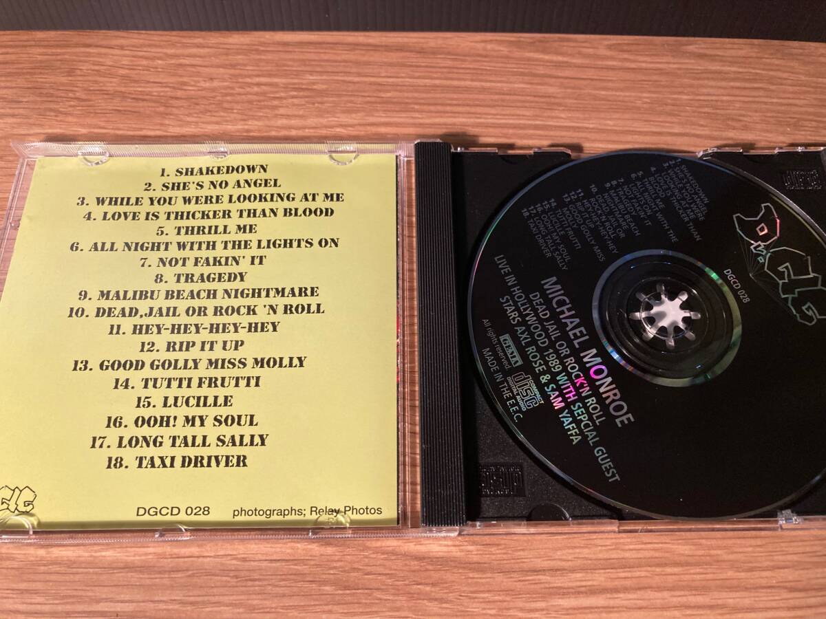 マイケル・モンロー CD ライブ・イン・ハリウッド １９８９ アクセル・ローズ参加 Michael Monroe with Axl Rose の画像2