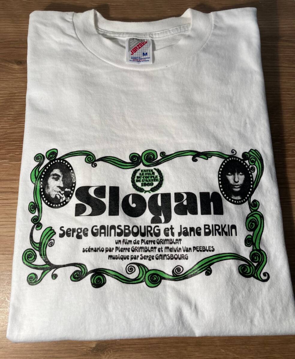 スローガン フランス映画 Tシャツ ジェーン・バーキン セルジュ・ゲンズブール Slogan Serge Gainsbough Jane Birkin の画像1