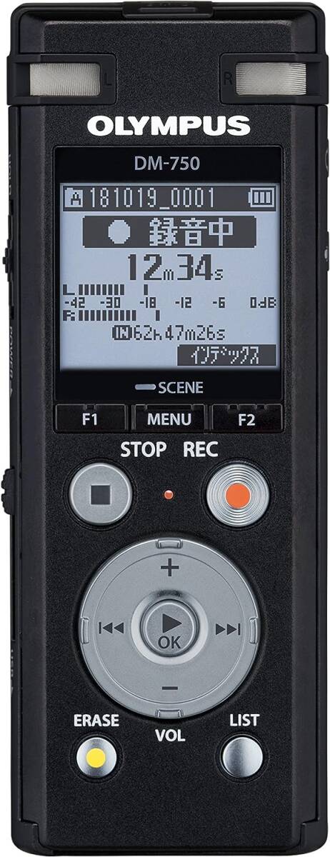  Olympus VoiceTrek DM-750 2 Mike noise cancel function installing!! 4GB IC recorder voice recorder balancer character ...