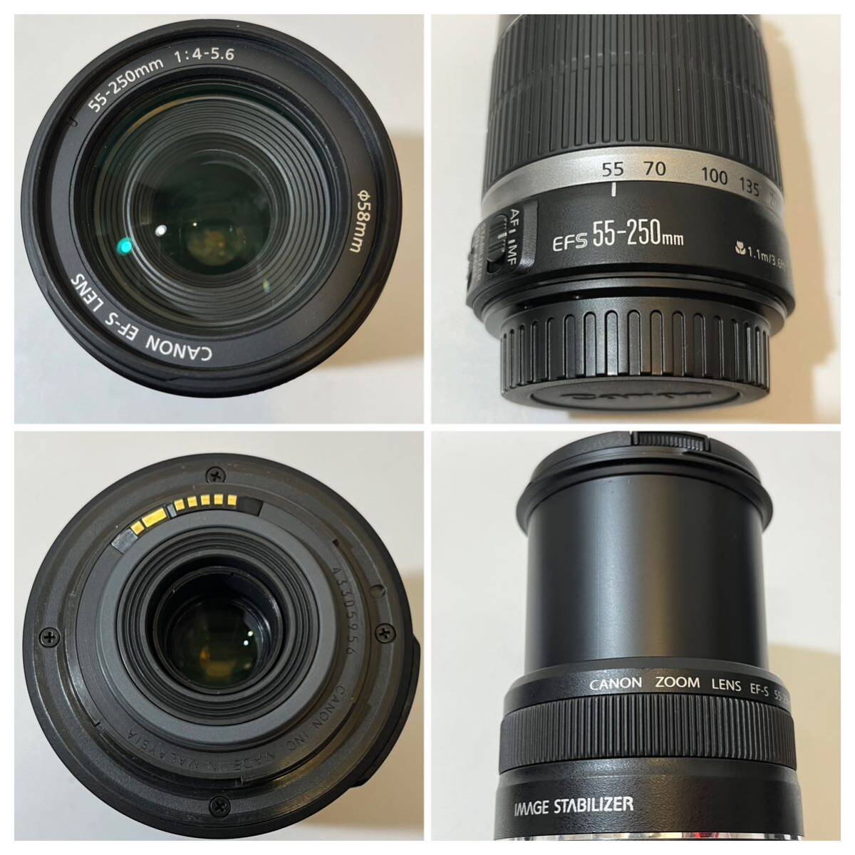 【TF0412】美品 Canon EOS KissX2-LXIT EF-S 18-55mm F3.5-5.6 IS キャノン 完品 動作確認済み デジタル一眼レフカメラ 1円〜