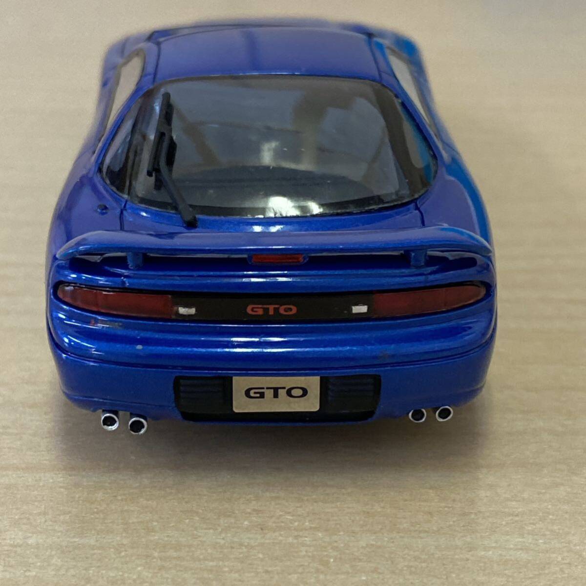 【TC0404（23）】 ミニカー 三菱 GTO ツインターボ フィジーブルー 1/43スケール 左右サイドミラー欠損 キズあり 汚れあり おもちゃ 玩具の画像4