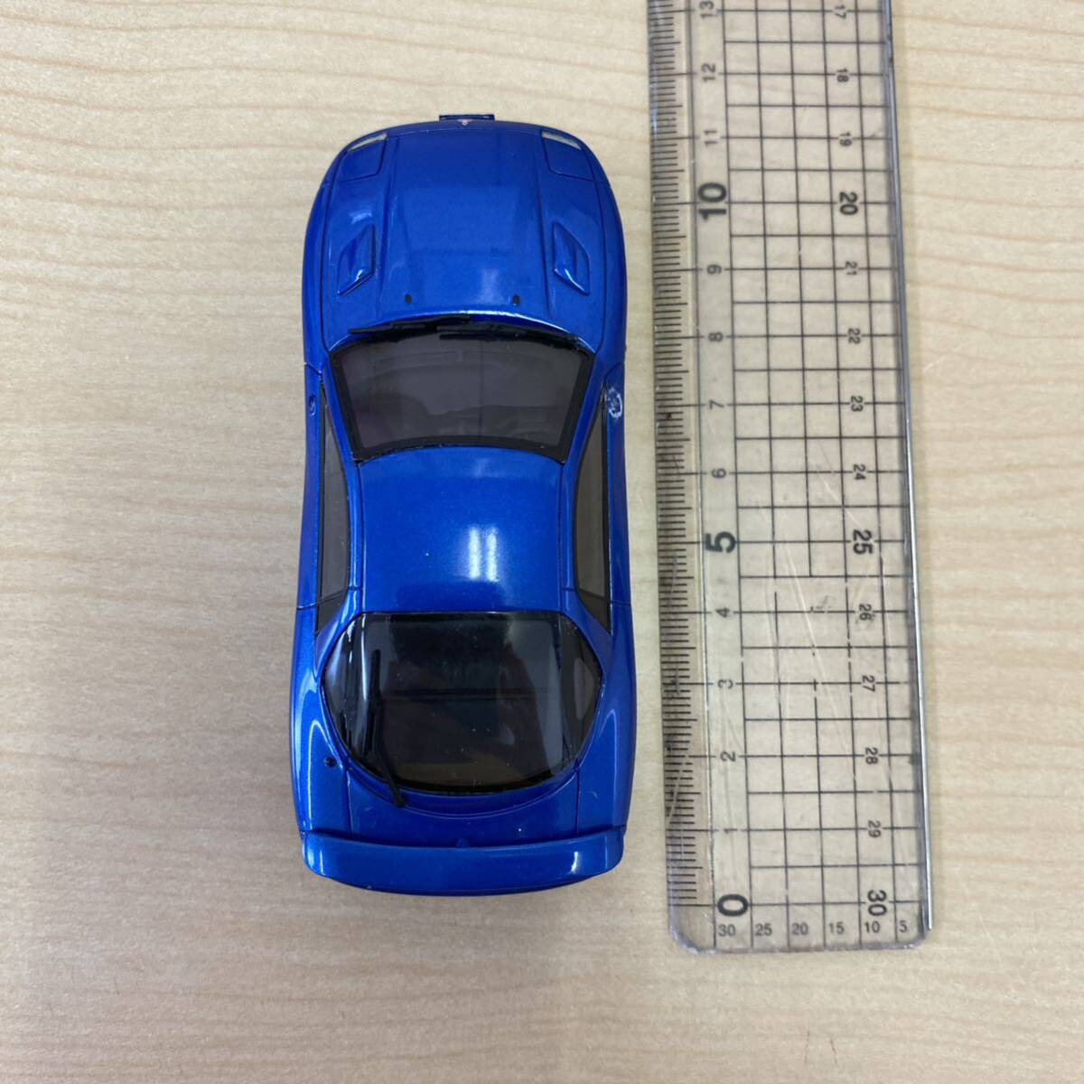 【TC0404（23）】 ミニカー 三菱 GTO ツインターボ フィジーブルー 1/43スケール 左右サイドミラー欠損 キズあり 汚れあり おもちゃ 玩具の画像8