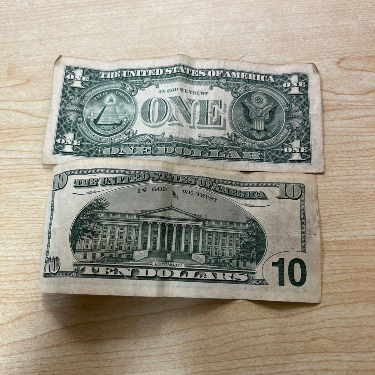 [TH0424] America долларовая бакнота банкноты 10 доллар 1 доллар итого 11 доллар зарубежный банкноты старый банкноты доллар . американский коллекция America банкноты 