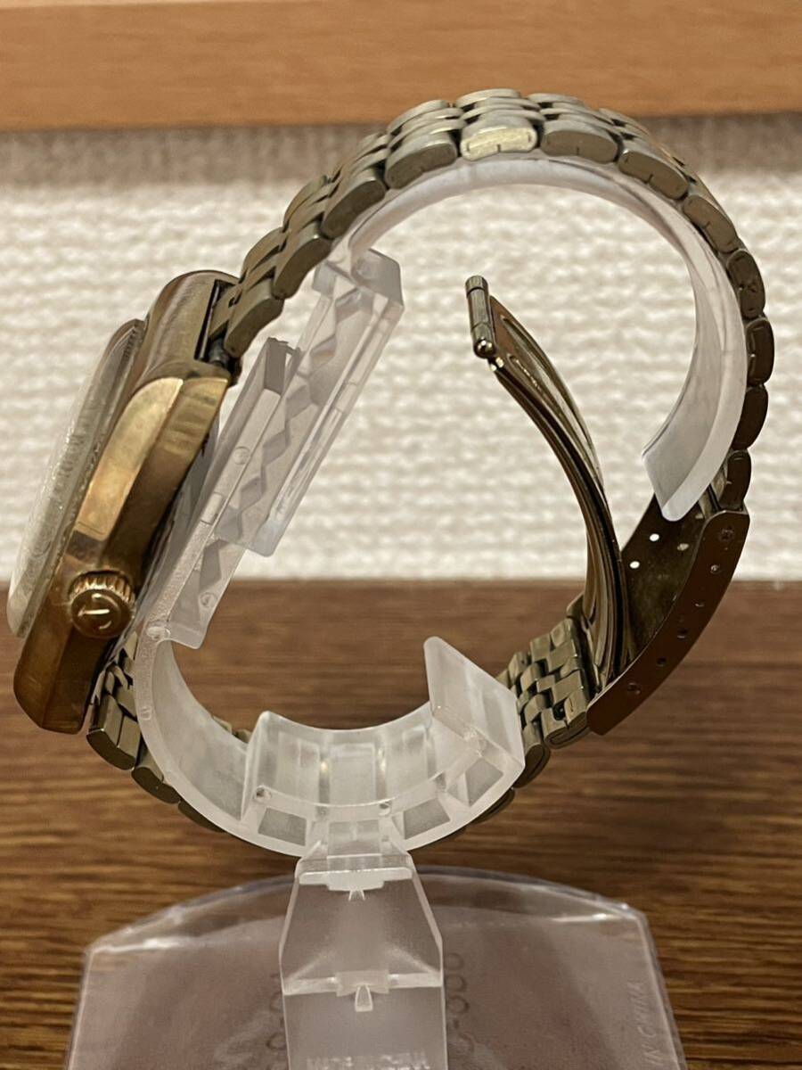 【TH0425】②RADO ラドー メンズ 腕時計 不動品 ゴールドカラー コレクション SEIKO セイコー アンティーク 風防傷あり 約93.6g_画像4
