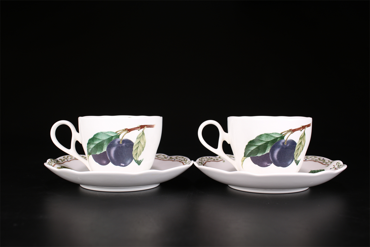 CE660 時代 【Noritake】 ノリタケ 果物 カップ＆ソーサー ５組 10客セット／美品！ｚの画像7