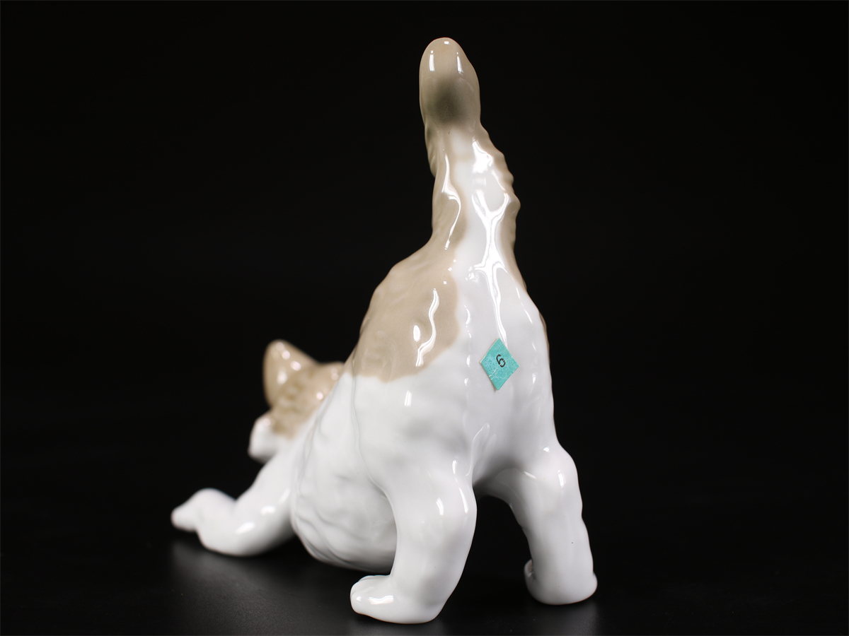 CF079 LLADRO 【リヤドロ】 磁器 猫ちゃん 置物 高10.5㎝／美品！ｒ_画像4