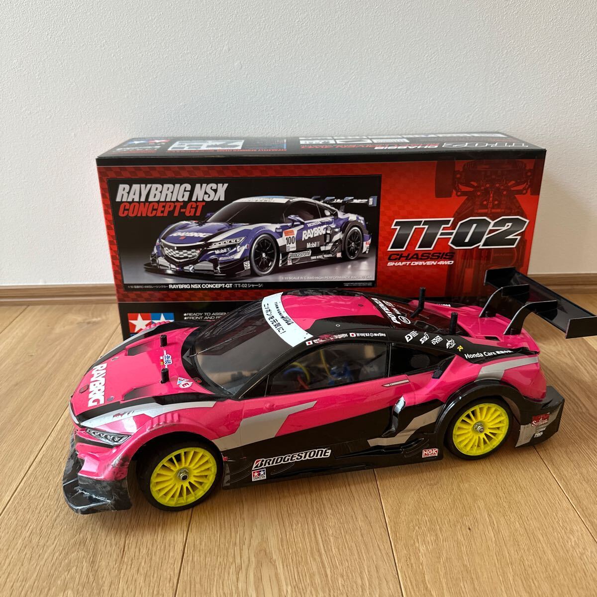 ☆ タミヤ TAMIYA TT-02 RAYBRIG NSX オプション少しあり ☆_画像1