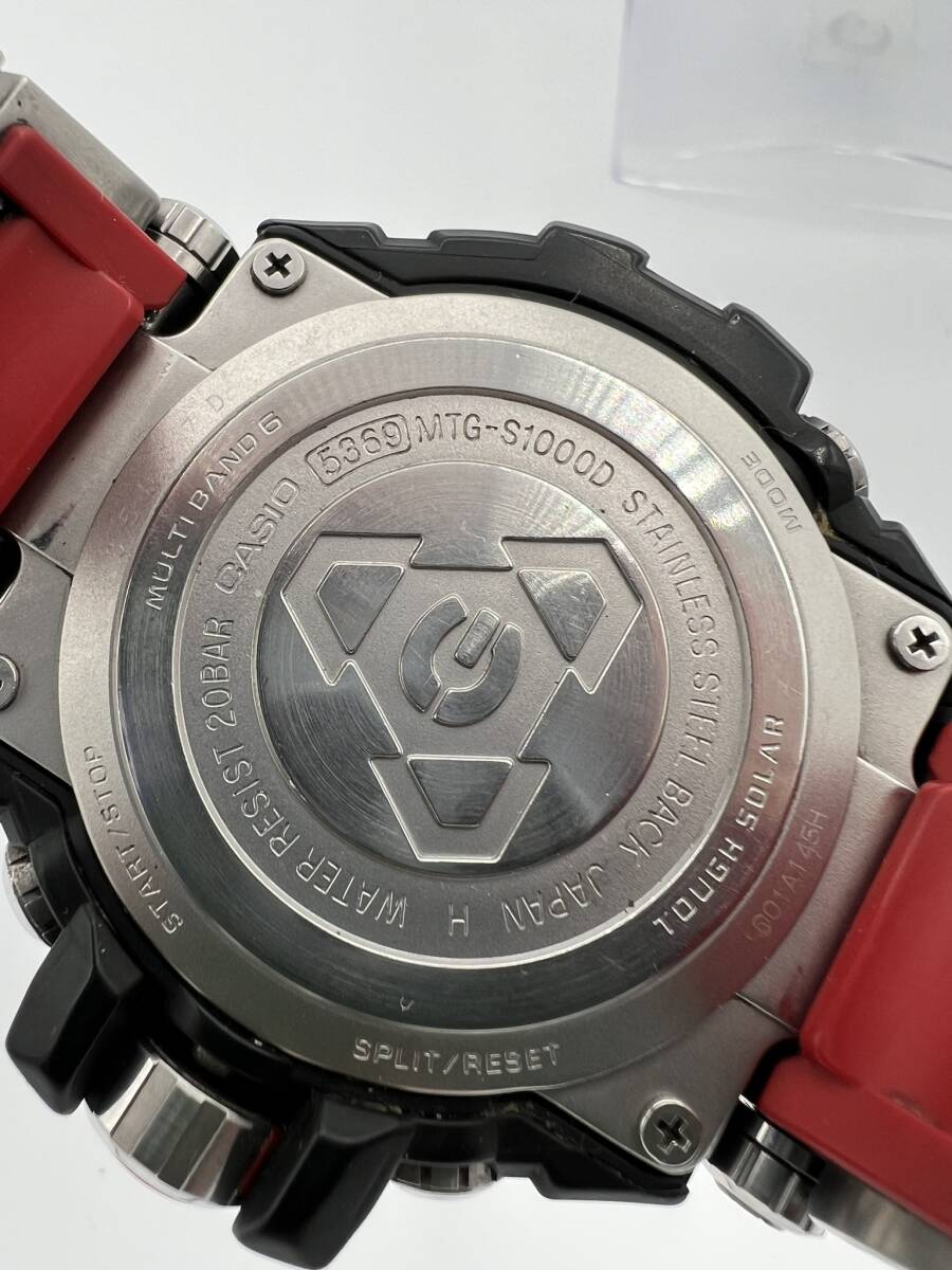 現状品 CASIO カシオ G-SHOCK MTG-S1000D オマルチバンド 6 腕時計 タフソーラー 電波時計 多機能腕時計 の画像6