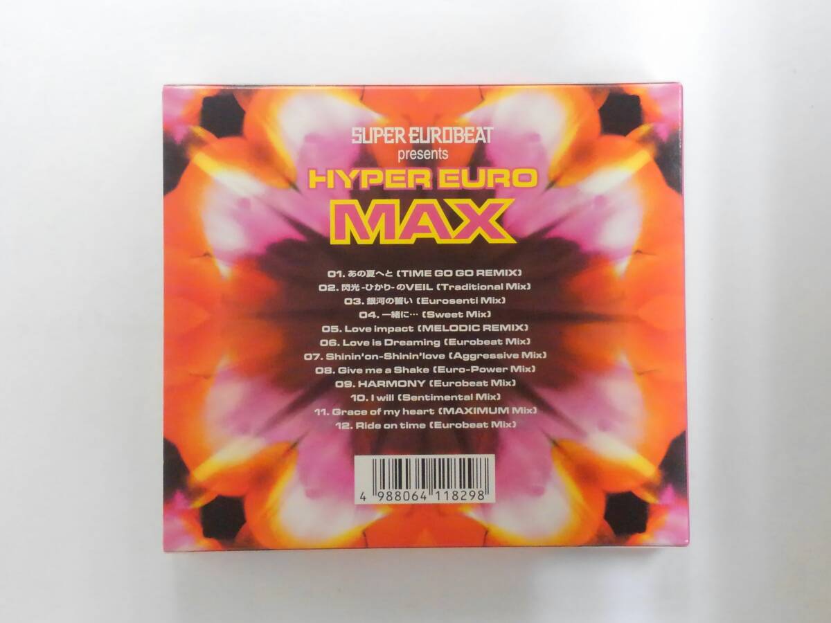 万1 13126 スーパーユーロビート・プレゼンツ・HYPER EURO MAX / MAX【アルバムCD】全12曲,2000年発売_画像2