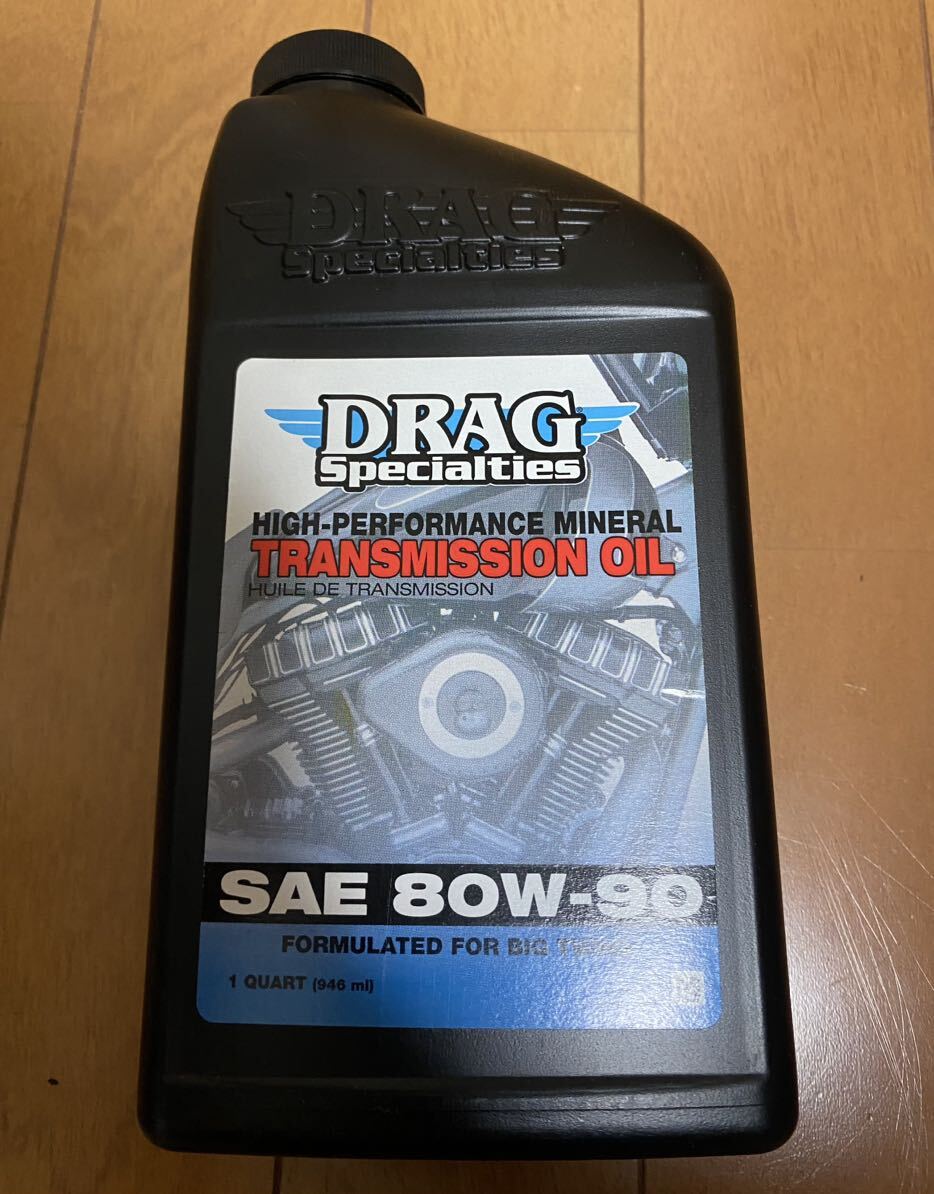 3603-0070 DRAG Specialties ドラックスペシャリティーズ トランスミッションオイル DRAG 80W-90 1クォート(946ml) 新品未使用_画像1