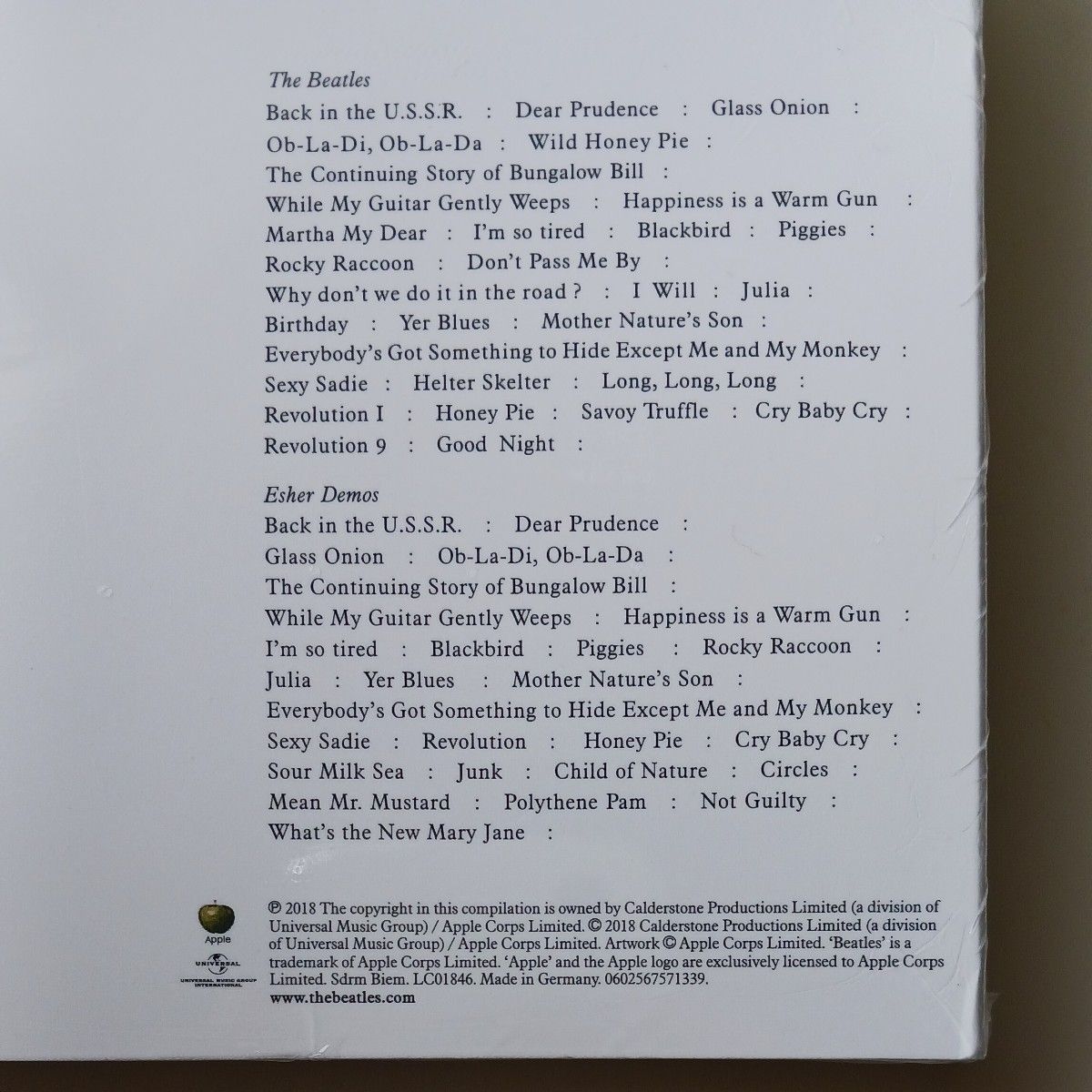 ■ザ・ビートルズ「ザ・ビートルズ」輸入盤3CDデラックス・エディション