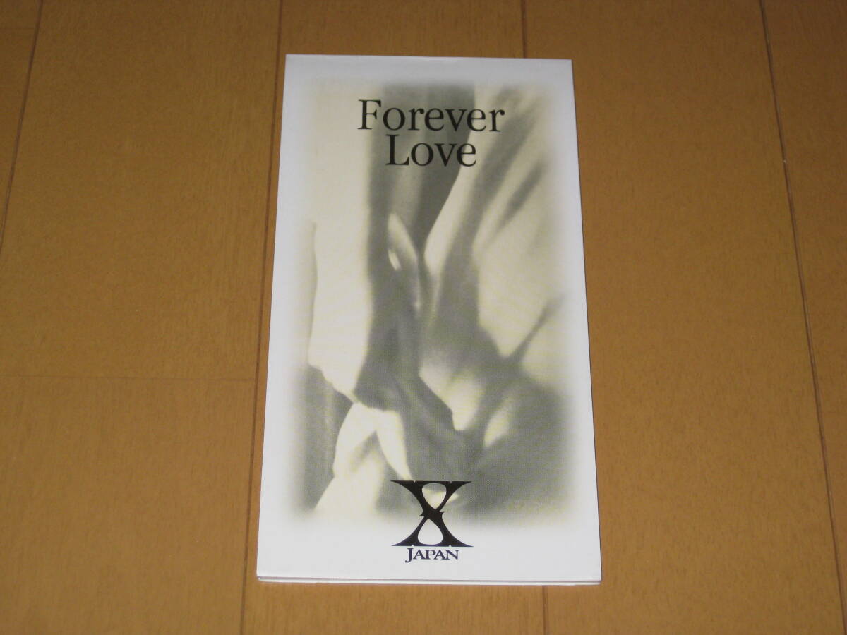 Forever Love X JAPAN 8cmシングルCD AMDM-6170 カラオケ付き Yoshiki Toshi Hide Pata Heath_画像1