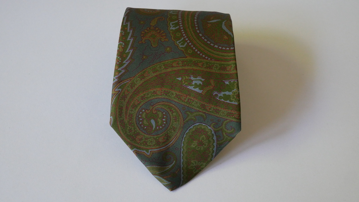  unused . close [ETRO Etro ( widetie )]USED brand necktie /m83-F-11-15