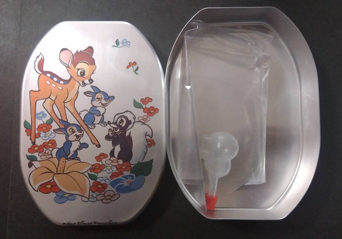 昭和レトロ 当時物 ディズニー Bambi バンビ アルミ 弁当箱 箱付き 未使用 中・ とんすけ・ミスバニー・フラワー