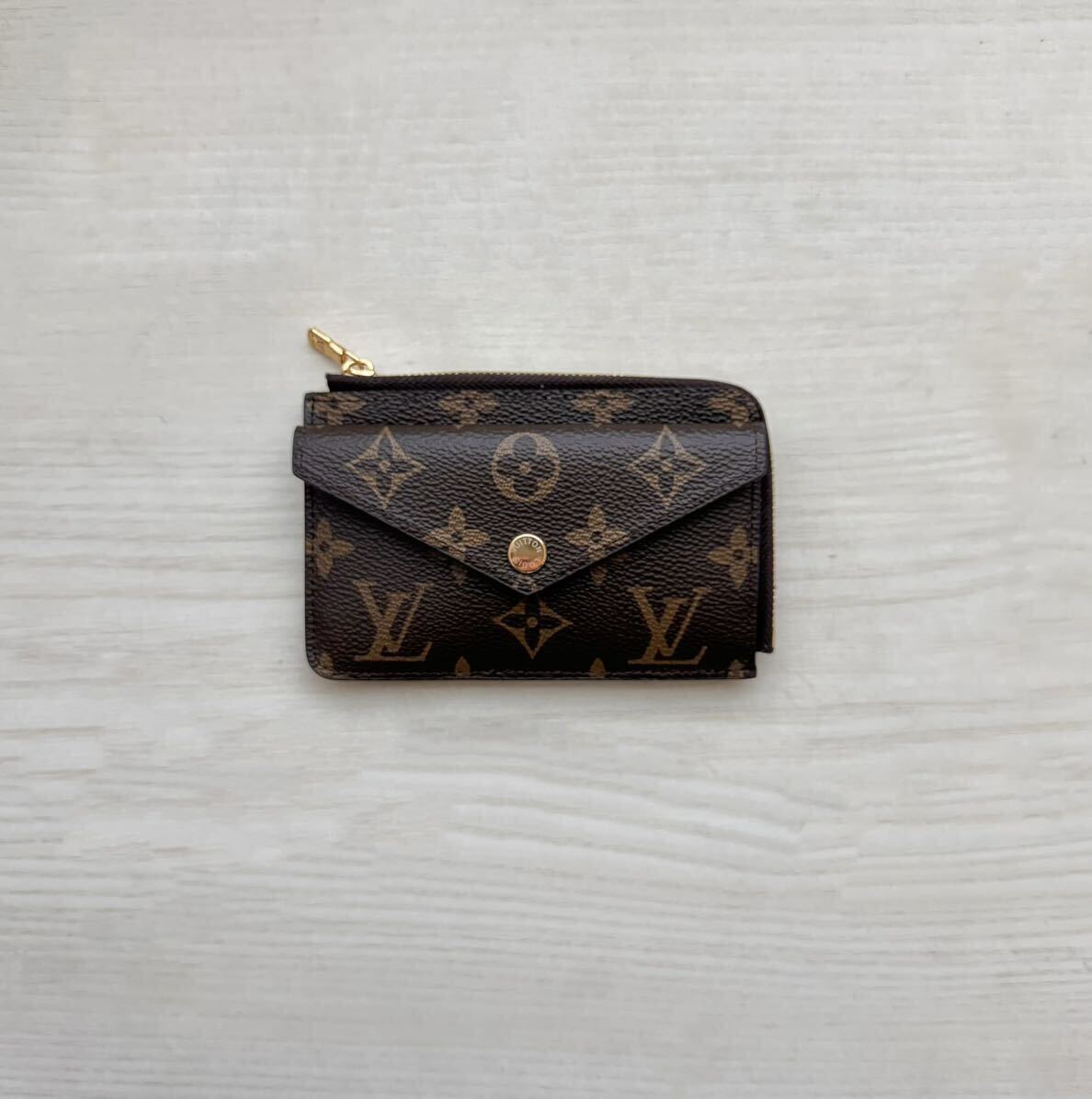 1円スタート！ルイヴィトン コインケースレザー 財布 小銭入れ ミニウォレット ブラック LOUIS VUITTON _画像1