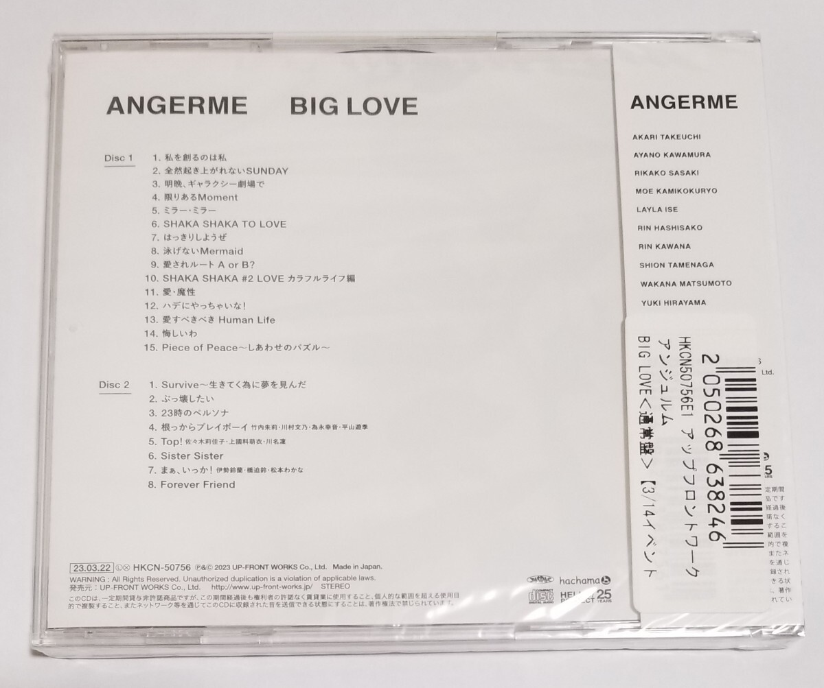 【未開封】 アンジュルム CD アルバム BIG LOVE 通常版 ハロプロ の画像2
