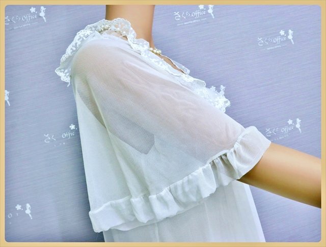 CA6-739#// bust 95.. g llama -XL size! race frill .. woman сhick! soft Silhouette! negligee * most low price . postage .. packet 250 jpy 