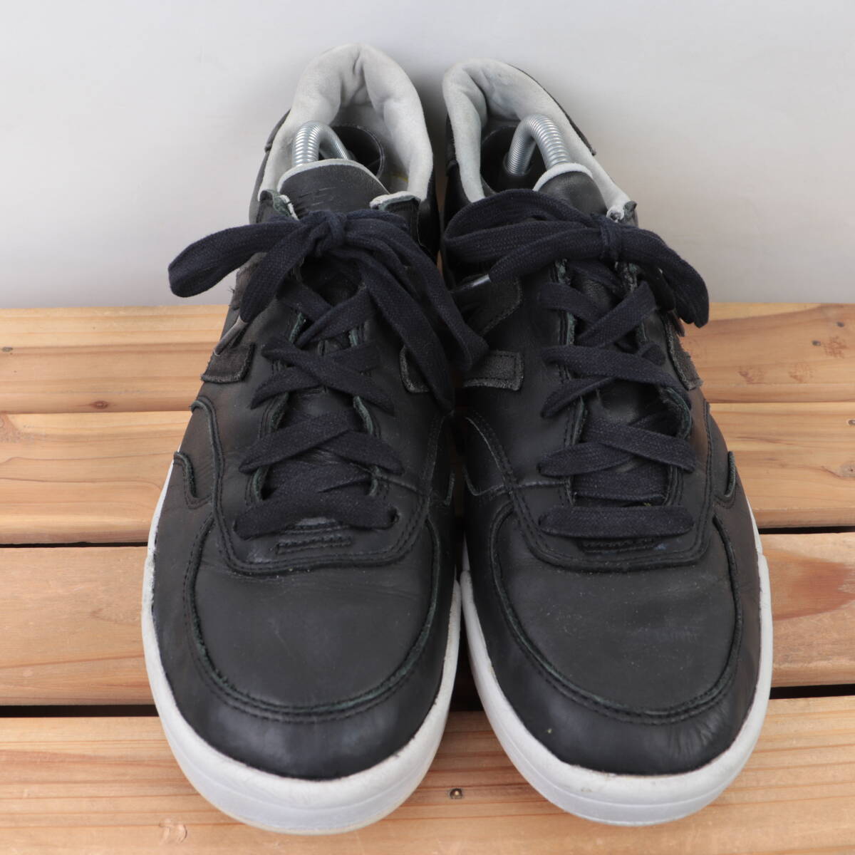 z1515[300] New balance US11.5 29.5cm/ чёрный черный белый newbalance мужской спортивные туфли б/у 