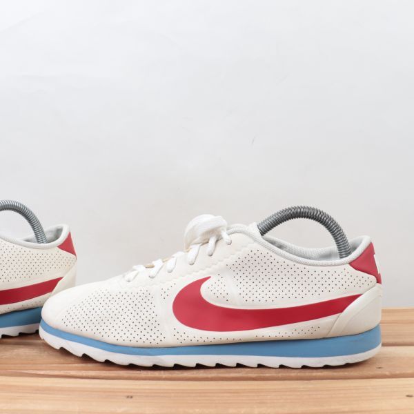 z1363 ナイキ コルテッツ ウルトラ モアレ US9 26.0cm/白 ホワイト 赤 ブルー NIKE CORTEZ ULTRA MOIRE レディース スニーカー 中古_画像6