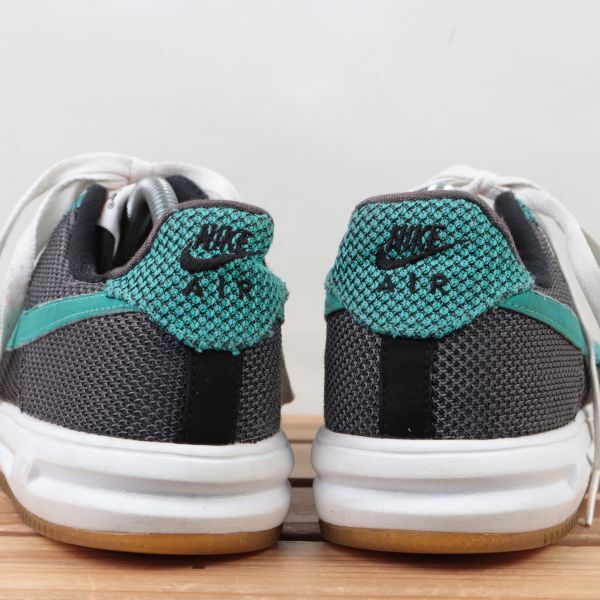 z1368 ナイキ ルナ フォース1 US8 26.0cm/緑 グリーン 黒 ブラック系 NIKE LUNAR FORCE1 LOW メンズ スニーカー 中古_画像4