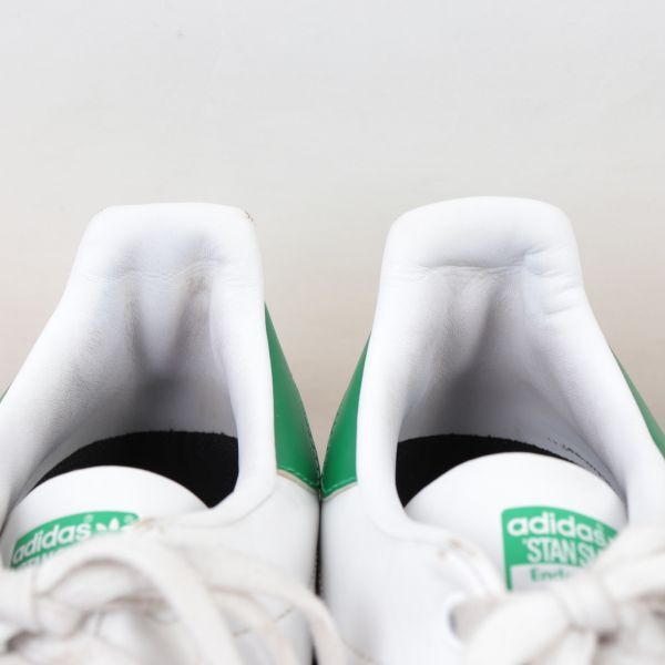 z1656 アディダス スタンスミス US11 1/2 29.5cm/白 ホワイト 緑 グリーン adidas STAN SMITH メンズ スニーカー 中古の画像6