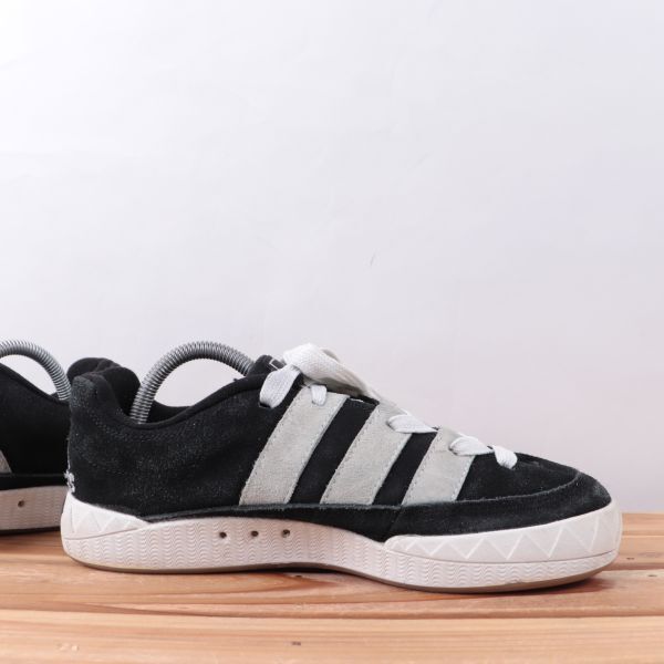 z2028 Adidas Adi matic US8 1/2 26.5cm/ black black ash gray adidas ADIMATIC men's sneakers used 
