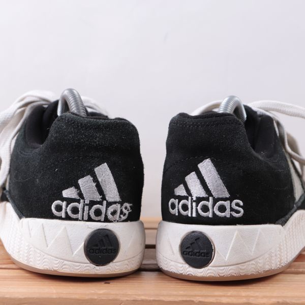 z2028 Adidas Adi matic US8 1/2 26.5cm/ black black ash gray adidas ADIMATIC men's sneakers used 