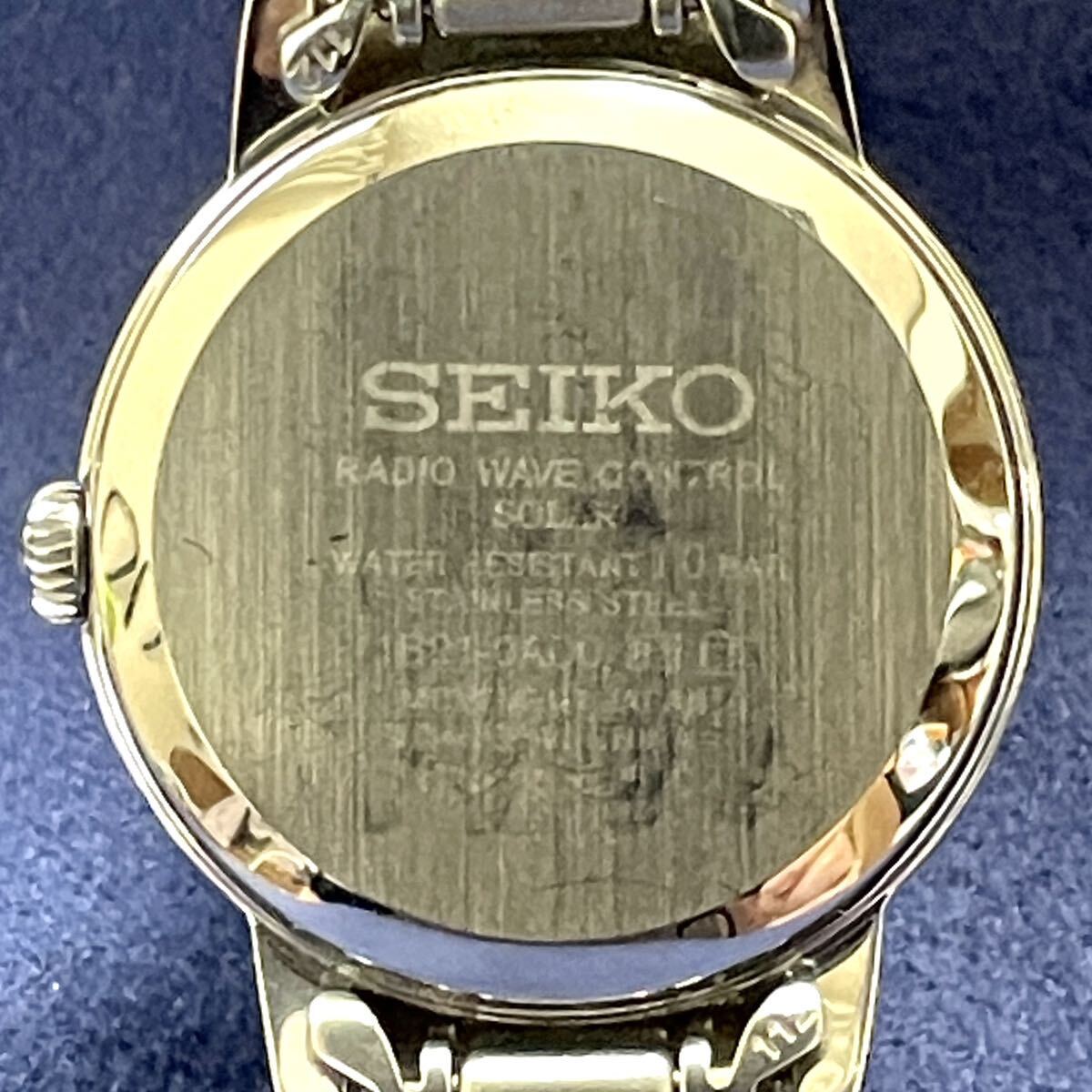 中古レディース腕時計 SEIKO TISSE RADIO WAVE SOLAR セイコー ティセ ソーラー B21-OADO (4.14)の画像9